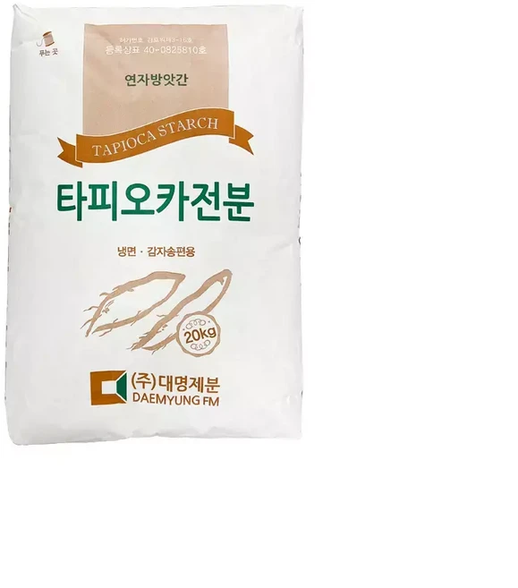대명제분 타피오카 전분가루 20kg (냉면 감자송편 상하이 버터떡 만들기 베이킹 재료), 1개
