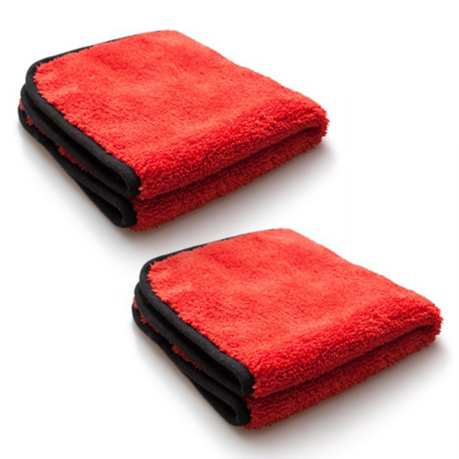 오토브라이트 디럭스 플러피 버핑 타월, 2개, 혼합색상