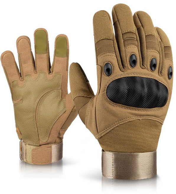 오제로 너클 가드 오토바이 장갑, 브라운