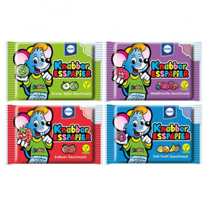 퀴슬레 웨이퍼 페이퍼 크나버 먹는 색종이 4팩 25g, 1개