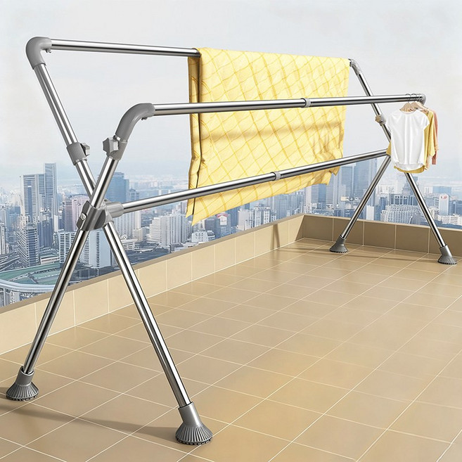 건조대 접이식 이불건조대, 은색