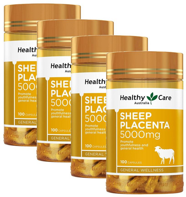호주 헬시케어 양태반 플라센타 5000mg, 4개, 100정