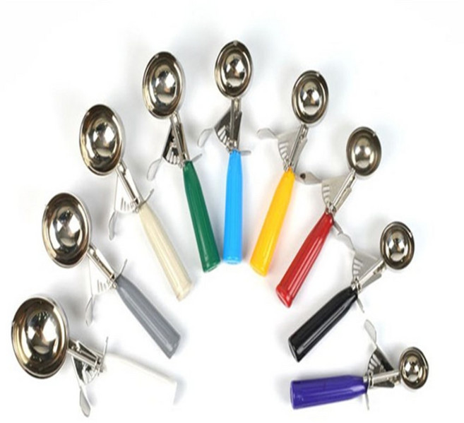 더굿샵 아이스크림 스쿱 아이스크림수저 카페용품 플라스틱스푼, 40호-퍼플19g