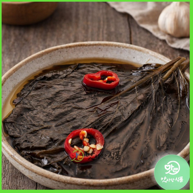 맛사랑식품 [그린]간장깻잎 4kg 식당 대용량 업소용 깻잎 장아찌 절임, 1개