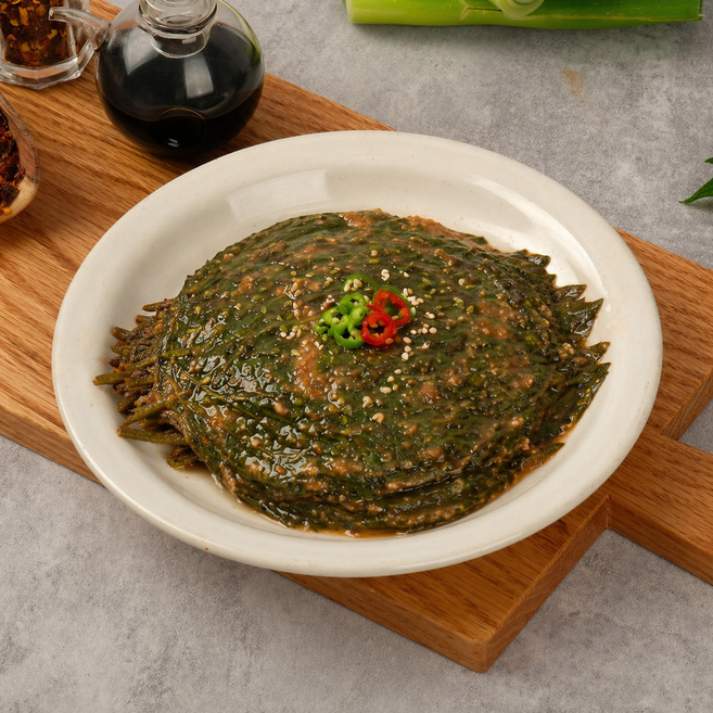 진솔미반찬 된장깻잎무침 장아찌, 1개, 1kg