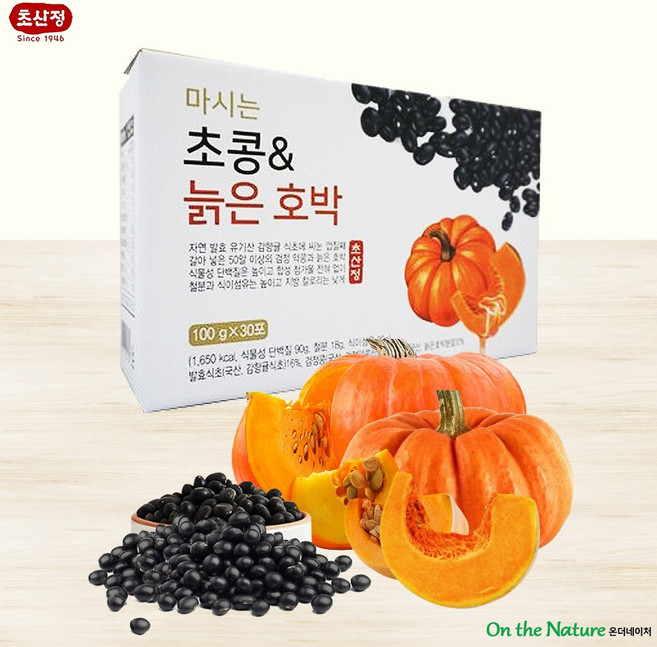 초산정 초콩&늙은호박 30팩/초콩단백질/식이섬유/식물성단백질/아침대용/발효식초, 30개