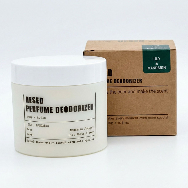 헤세드 실내 퍼퓸탈취제 릴리 앤 만다린, 1개, 250g