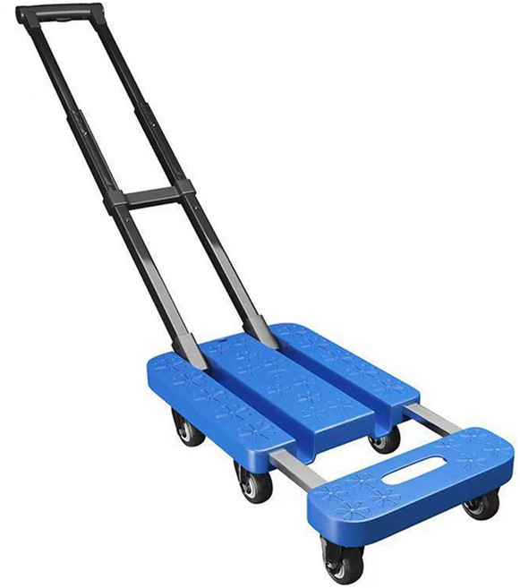 Qiaokao 접이식 핸드카트 블루, 1개