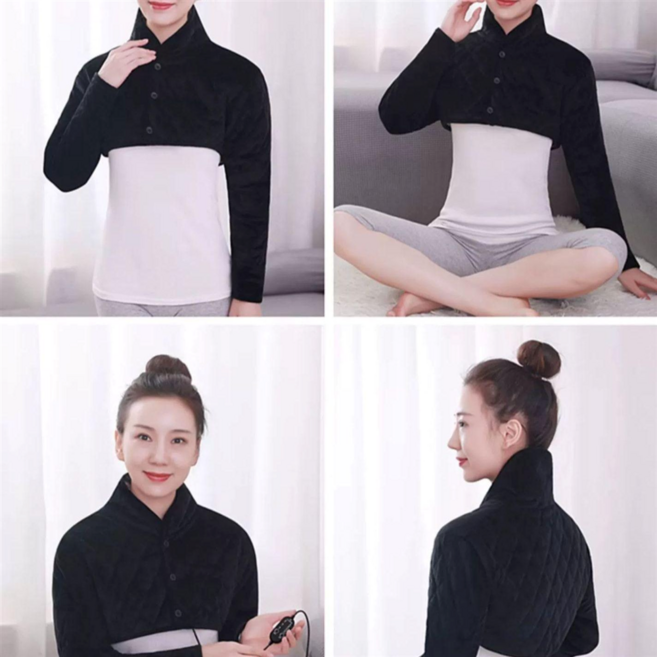 어깨 찜질기 4XL 뒷목 찜질 복부 마사지기 종아리 여성용 블랙 4xl, l, 여성용 그레이