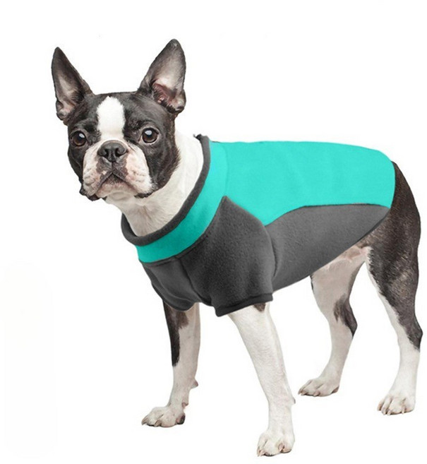 아름조이 쫀쫀 후리스 집업 강아지 옷 AJP001, 민트, 1개