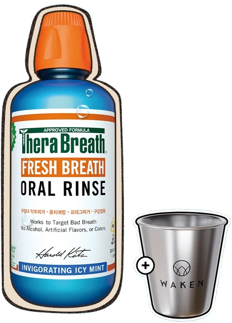 테라브레스 아이시민트 473ml1개 구강청결제 구취제거 + 가글컵1개, 1개, 473ml - 쿠팡