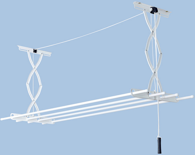 둘더스 표준형 천정건조대 2단 베란다빨래건조대, 1개