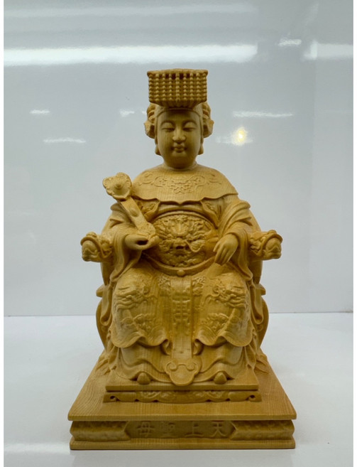 弘喧 媽祖 木頭佛像 天上聖母 檜木雕刻