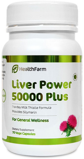 헬스팜 리버파워 밀크씨슬 50000mg 70캡슐 2통, 2개, 70정