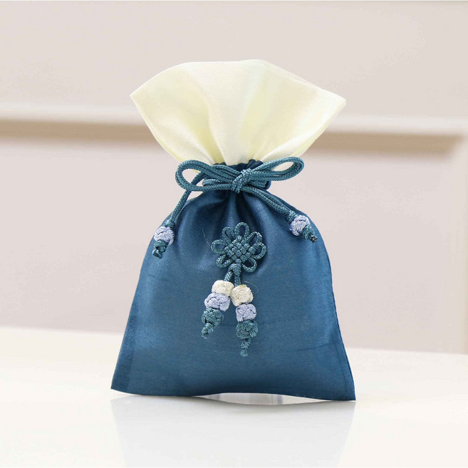 전통 복주머니 83(소) 선물포장주머니, 10개, 청색