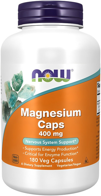 나우푸드 마그네슘 캡 400mg 베지 캡슐, 180정, 1개
