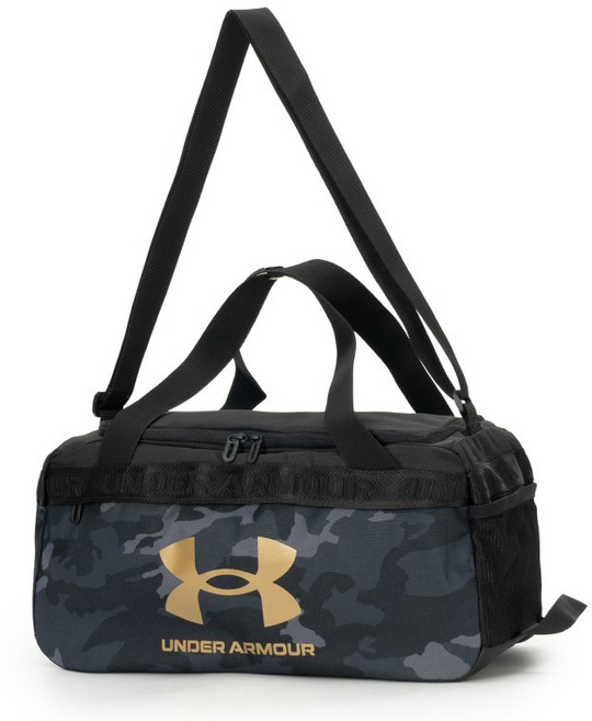 언더아머 남녀공용 런던 프린트 XS 더플 스포츠 팀백 1389141-001, 블랙, 1개