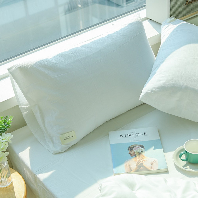 캘리웨이브 호텔 베개커버 무독성 순면 자루형 프리미엄 2P
