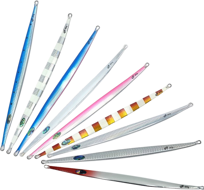 프리미엄 초장축 대구 방어 메탈 롱 지그 150g~290g 빅게임 전동 지깅 메탈리나, 리얼스킨, 1개, 200g