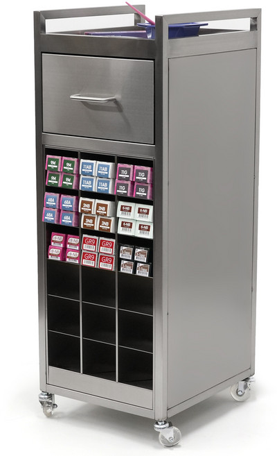 뜨리고 스텐엣지 격자트레이 ST-1004 스테인레스 염색약정리 미용실 이동식