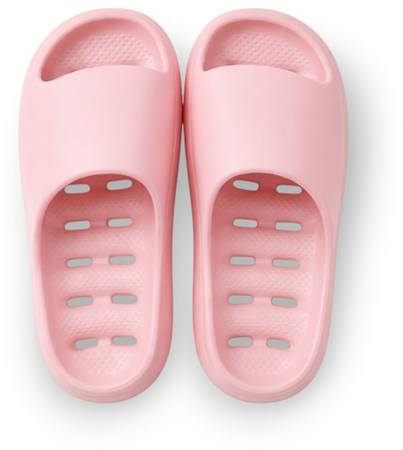 로렌드 물때 안끼는 미끄럼방지 EVA 욕실화, 1개, 핑크