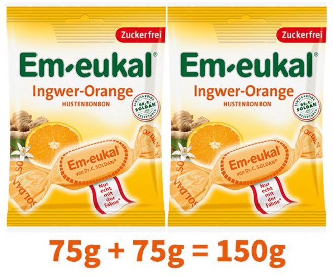엠-오이칼 진저오렌지 무가당, 75g, 2개
