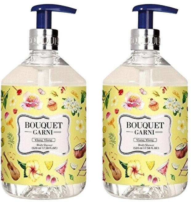 부케가르니 부케가르니 딥 퍼퓸 바디워시 일랑일랑향 520ml x2개, 2세트