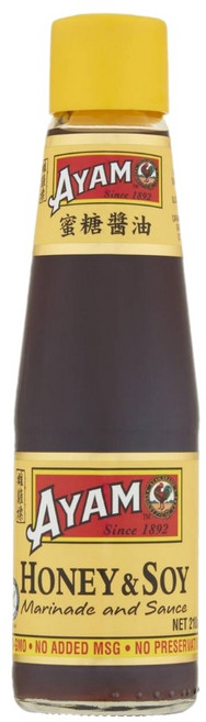 아얌 허니 간장 마리네이드 소스 210ml Ayam Honey Soy Marinade Sauce, 1개