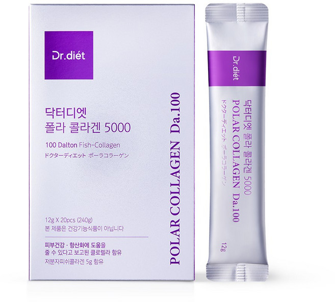 닥터디엣 폴라콜라겐 5000 나노분자 100달톤 [피부건강 기능성], 1개, 20회분