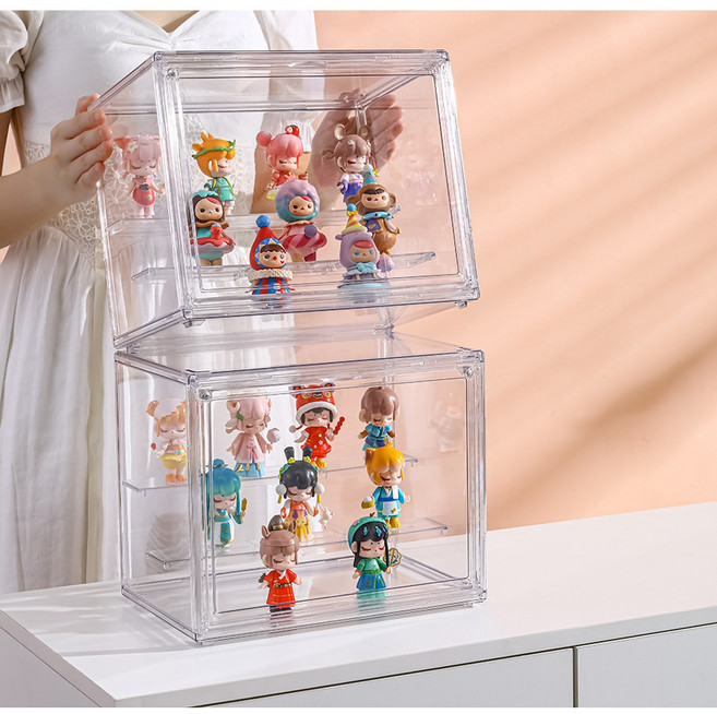 1미터 투명 아크릴 케이스 가방 피규어 보관함 장식장, 1개