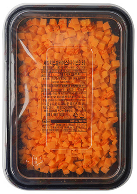 체다치즈 다이스 9.6mm 1.5KG 아이스박스포장, 1개