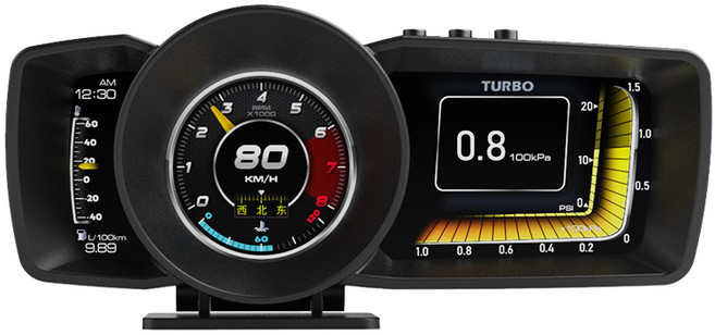 아이모 A500 차량용 HUD 디지털 튜닝게이지 보조계기판 헤드업디스플레이, 1개, A500 한글