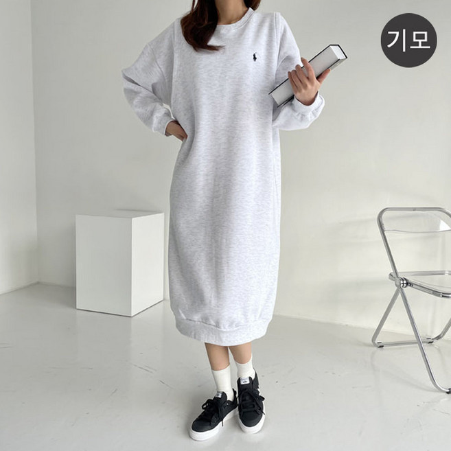 기모 맨투맨 수유 원피스 겨울 수유복 외출 수유옷