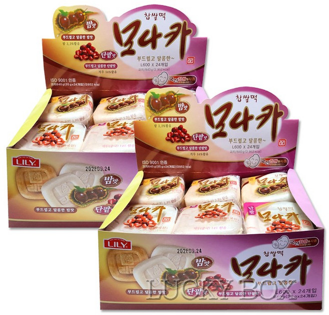 리리식품 밤 단팥모나카, 2개, 840g