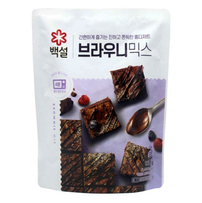 백설 브라우니 믹스 320g, 1개