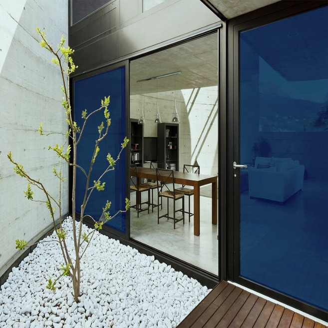 데코리아 자외선 열차단 창문 시트지 사생활보호 썬팅 UV차단 단열 필름, 08_BLUE05 (폭)1000mm