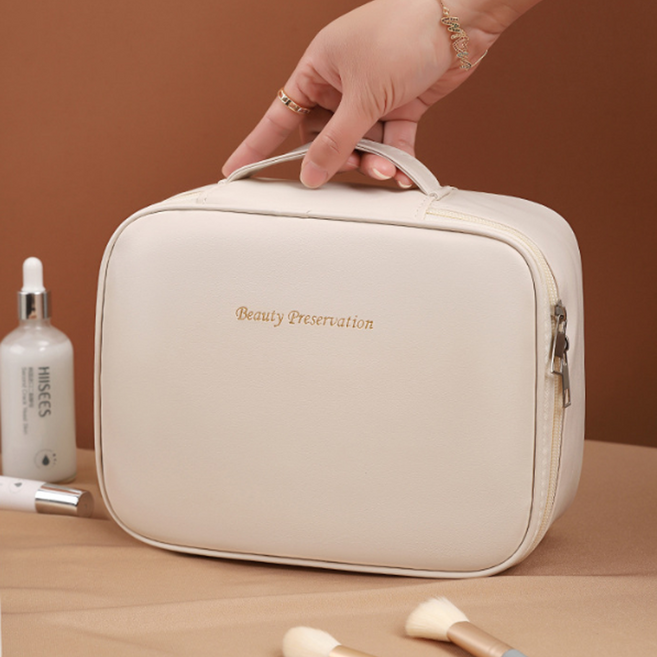 베러브라이트 사각 손잡이 대용량 뷰티 파우치 방수 화장품 파우치