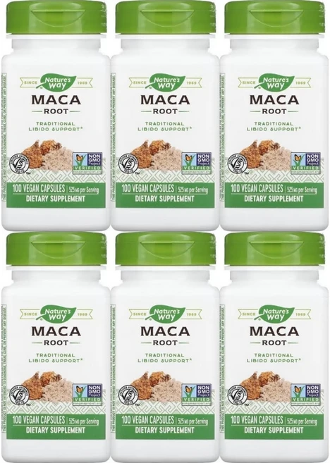 네이처스웨이 마카 뿌리 525mg, 100정, 6개 - 쿠팡