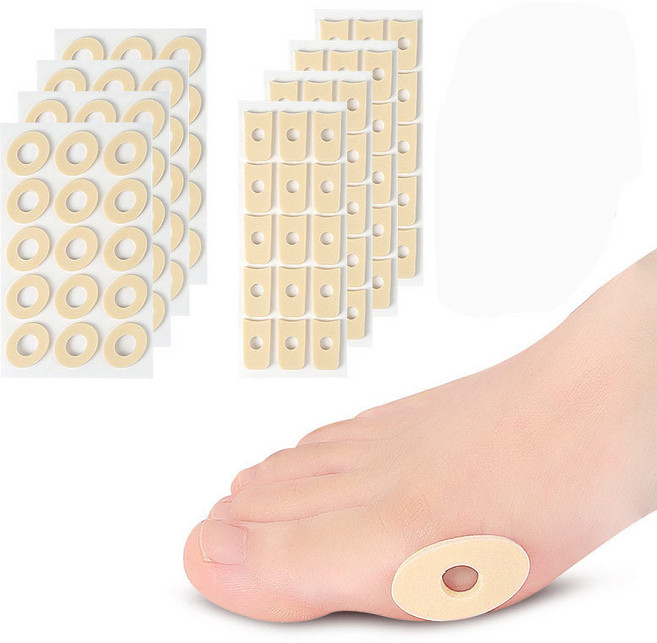 미즈코스 15p+15p 발보호 패치 굳은살 방지 물집 보호 밴드, 1세트, U자형+사선원형-대