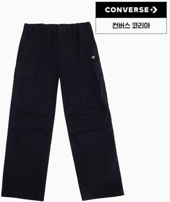 매장정품 CONVERSE 컨버스 워크웨어 카고 우븐 팬츠 블랙 MCJ122-023 1389019