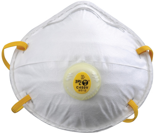 크린탑 안면부 여과식 방진마스크 C450V(1급-2스텝) 20EA, 20개