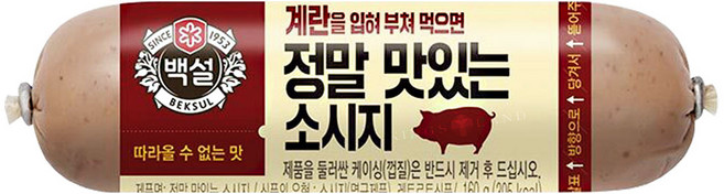 CJ제일제당 정말 맛있는 소시지, 6개, 160g