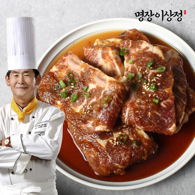 명장 이상정 한우 양념 LA갈비, 5개, 400g