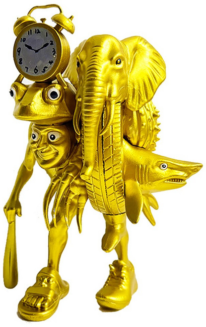 이탈리안 브레인롯 Italian brainrot 합체 조립 가동 피규어 F0703, 1번합체피규어(금색), 1개