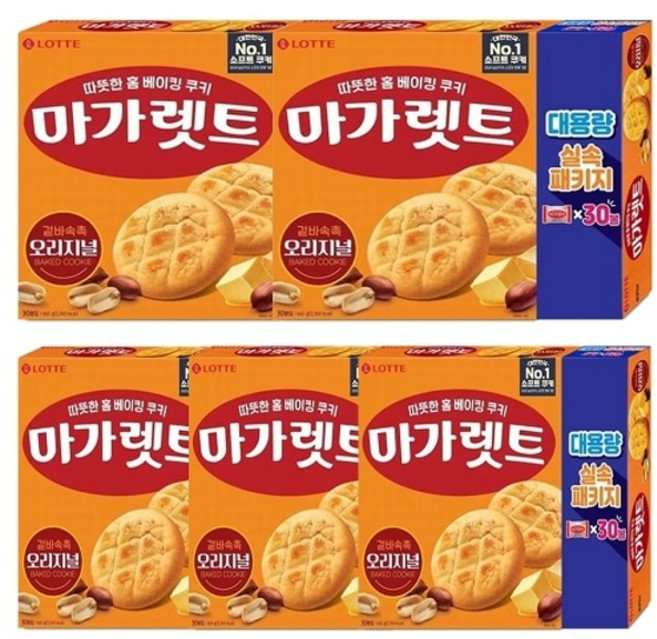 롯데 마가렛트 오리지널 대용량 660g x 5개, 단일옵션, 1개