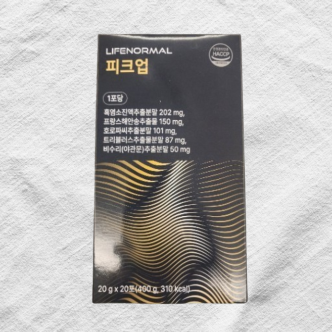 라이프노말 피크업 20포 흑염소 진액 추출분말 호로파씨 비수리 야관문, 1박스, 400g