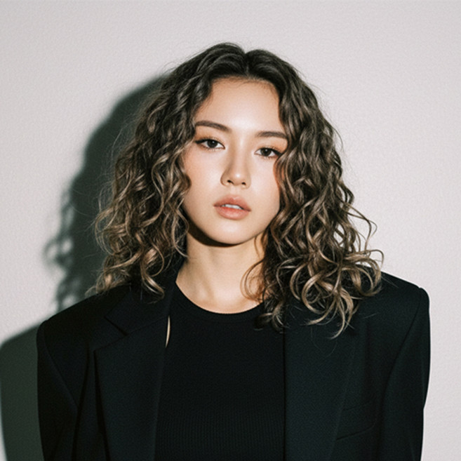 옴브레 투톤 웨이브 붙임머리 풍성한 포인트 똑딱이 헤어피스 H364, 1개