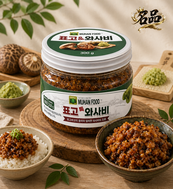 무한푸드 표고버섯 톡 생와사비 300g, 1개