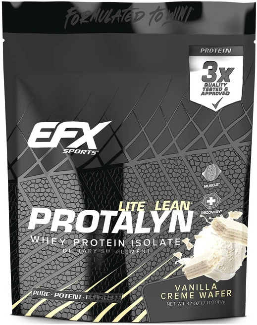 이에프엑스스포츠 라이트 & 린 Protalyn 웨이 프로틴 아이솔레이트 바닐라 크림 웨이퍼, 907g, 1개 - 쿠팡