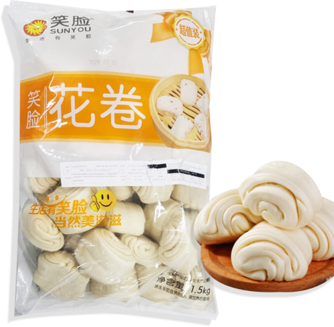 홍홍 중국식품 쇼렌 꽃빵 면점 성심 화권 수입꽃빵 중국꽃빵, 1.5kg, 1개